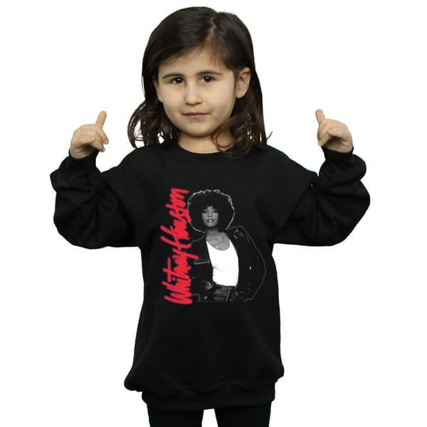 Whitney Houston Girls Whitney Pose Sweatshirt