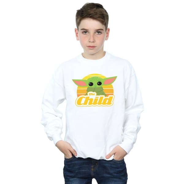 Star Wars Boys The Mandalorian The Child Retro Sweatshirt