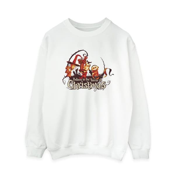 Disney Dam/Tjej The Nightmare Before Christmas Christmas Terror Sweatshirt White L