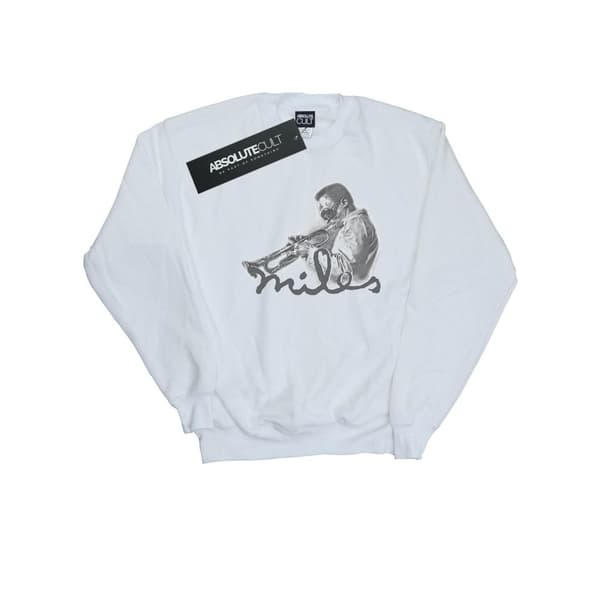 Miles Davis Womens/Ladies Profile Sketch Sweatshirt