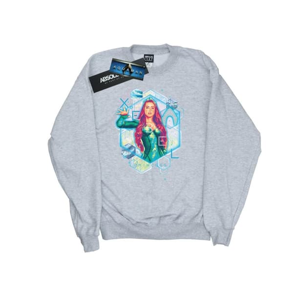 DC Comics Mens Aquaman Mera Geometric Sweatshirt
