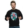 Miniatyrbilde 2 av 3: DC Comics Mens Aquaman Mera Geometric Sweatshirt