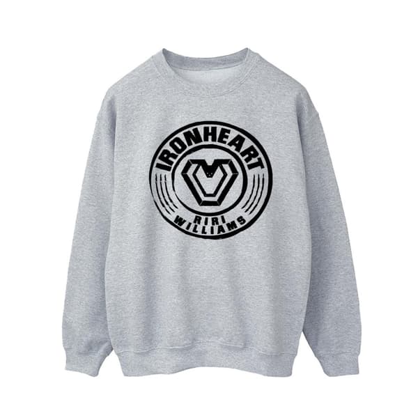 Marvel Mens Wakanda Forever Ironheart Riri Williams Sweatshirt Sports Grey M