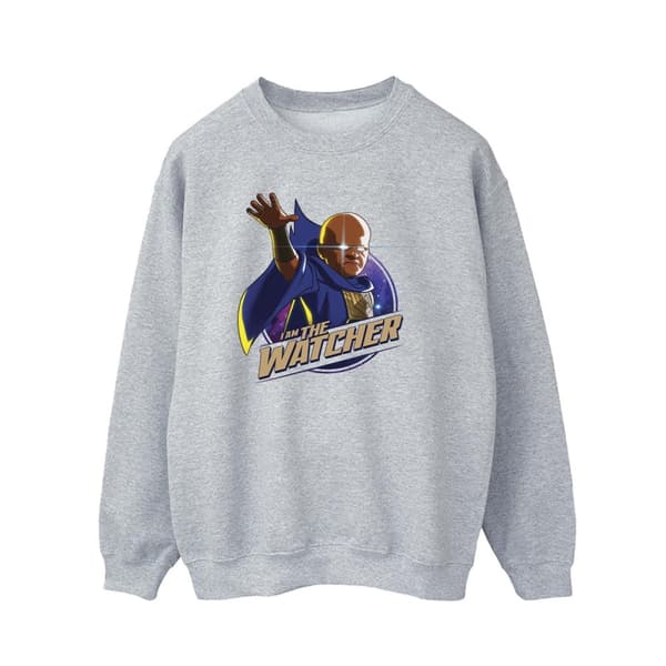 Marvel Mens What If The Watcher Sweatshirt Sports Grey XL