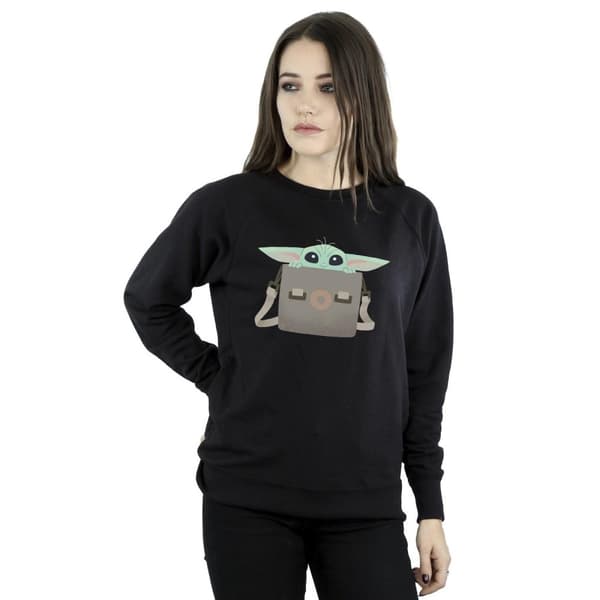 Star Wars Dam/Tjej The Mandalorian Grogu Luggage Sweatshirt