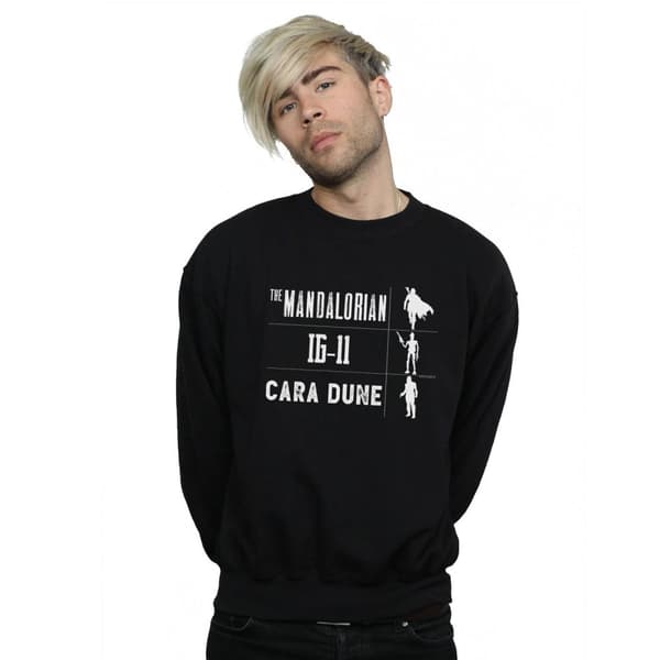 Star Wars Mens The Mandalorian Warrior Silhouettes Sweatshirt