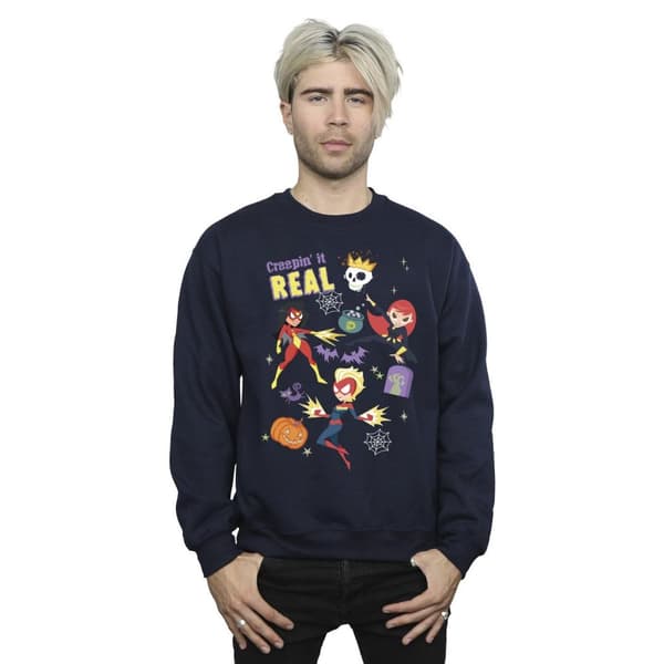 Marvel Mens Creepin It Real Sweatshirt