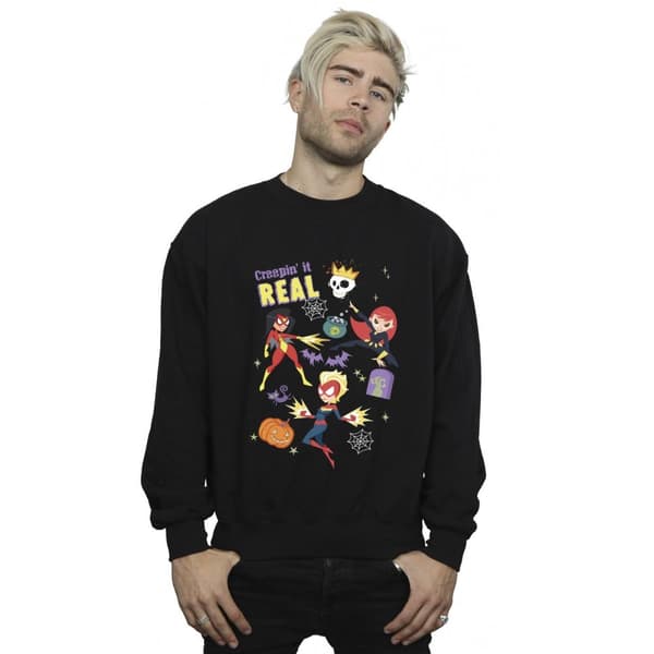 Marvel Mens Creepin It Real Sweatshirt