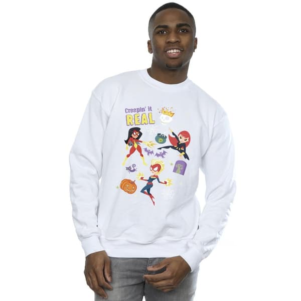 Marvel Mens Creepin It Real Sweatshirt