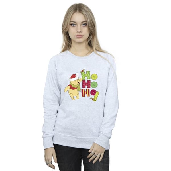 Disney Dam/Tjej Winnie The Pooh Ho Ho Ho Halsduk Sweatshirt