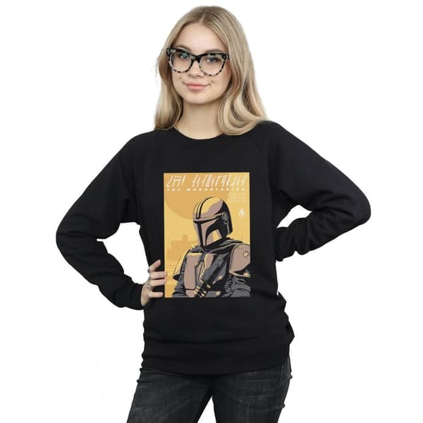 Star Wars Sweatshirt med konstaffisch från The Mandalorian för damer/kvinnor