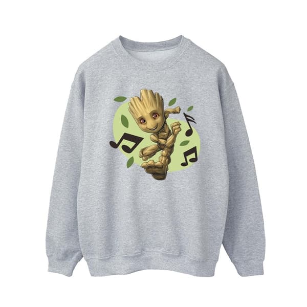 Marvel Guardians Of The Galaxy Groot Musiknoter Sweatshirt för herrar