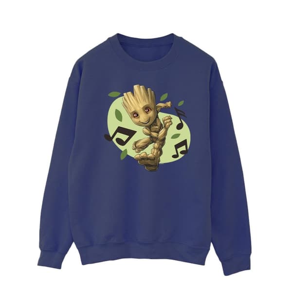 Marvel Guardians Of The Galaxy Groot Musiknoter Sweatshirt för herrar