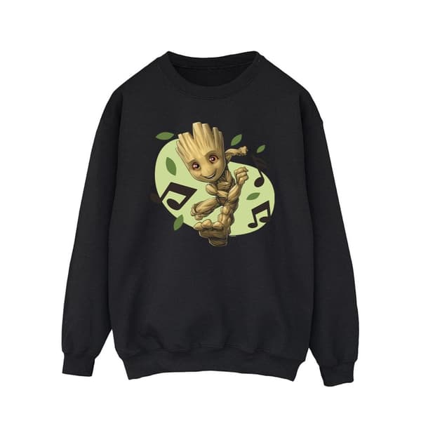 Marvel Guardians Of The Galaxy Groot Musiknoter Sweatshirt för herrar