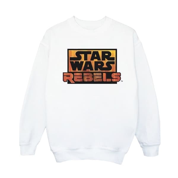 Star Wars Boys Rebels Logo Sweatshirt White 9-11 Years