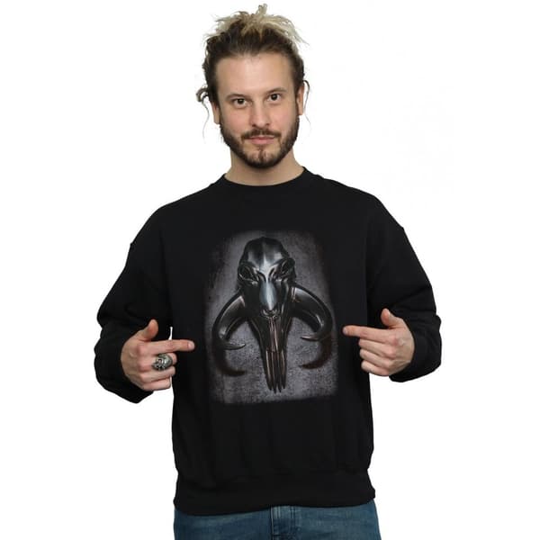 Star Wars Mens The Mandalorian Mythosaur Skull Sweatshirt