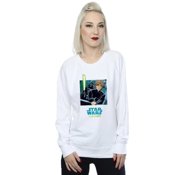 Star Wars Womens/Ladies Vader And Luke Anime Sweatshirt
