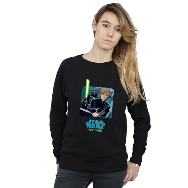 Star Wars Kvinnor/Ladies Vader And Luke Anime Sweatshirt
