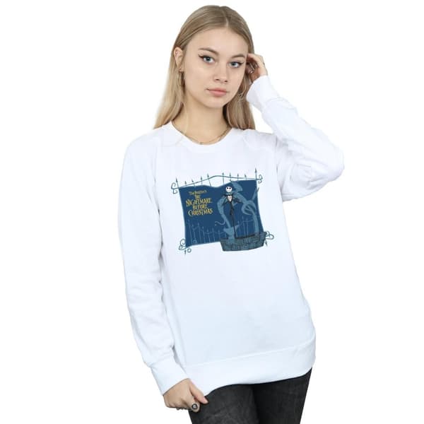 Disney Womens/Ladies Nightmare Before Christmas Jack And The Well Sweatshirt