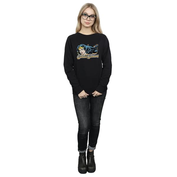 DC Comics Sweatshirt - Kvinnor/Damer Wonder Woman Smile