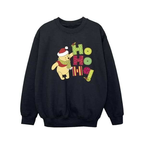 Disney Girls Winnie The Pooh Ho Ho Ho Scarf Sweatshirt