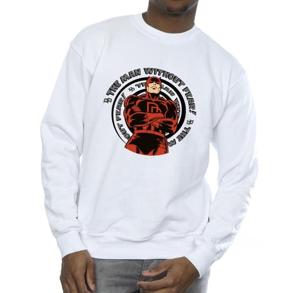 Marvel Mens Comics Daredevil Spiral Sweatshirt
