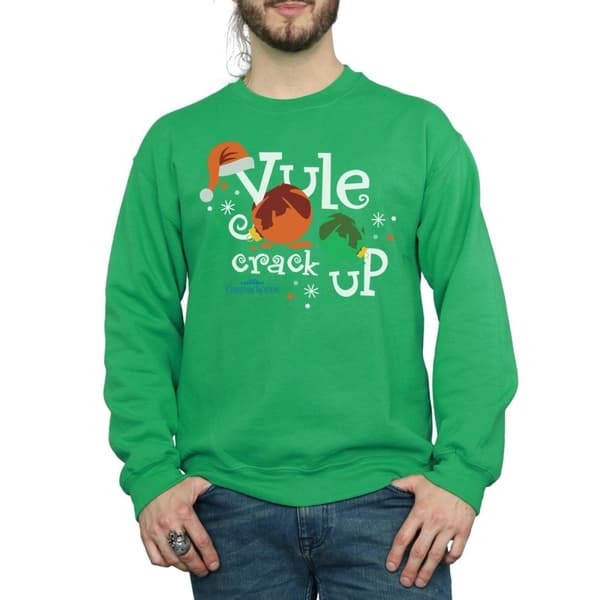 National Lampoon´s Christmas Vacation Mens Yule Crack Up Sweatshirt