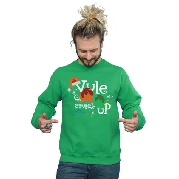 National Lampoon´s Christmas Vacation Mens Yule Crack Up Sweatshirt