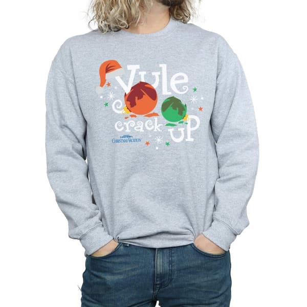 National Lampoon´s Christmas Vacation Mens Yule Crack Up Sweatshirt