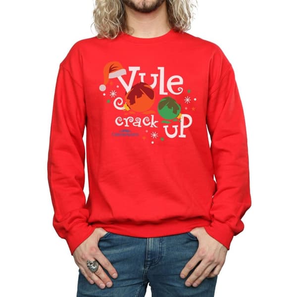 National Lampoon´s Christmas Vacation Mens Yule Crack Up Sweatshirt