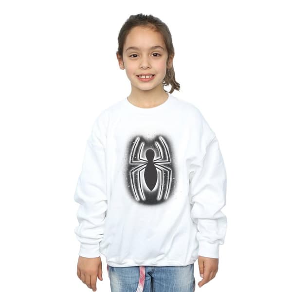 Marvel Girls Spider-Man Graffiti Logo Sweatshirt