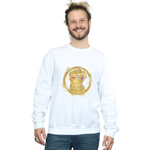 Marvel Mens Avengers Endgame Painted Infinity Gauntlet Sweatshirt