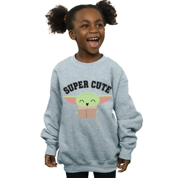 Star Wars Girls The Mandalorian Super Cute Sweatshirt