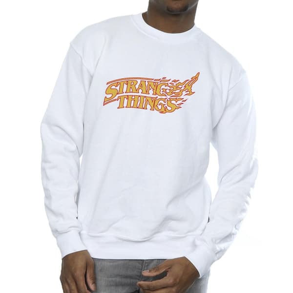 Netflix Mens Stranger Things Logo Breaking Sweatshirt