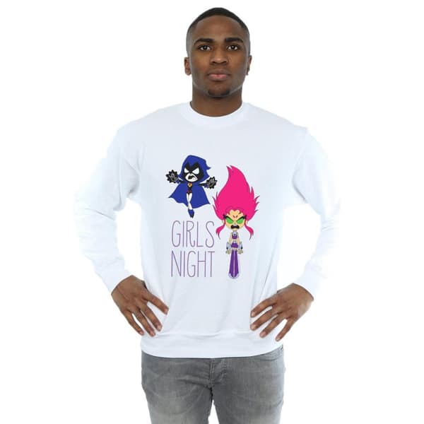 DC Comics Mens Teen Titans Go Girls Night Sweatshirt