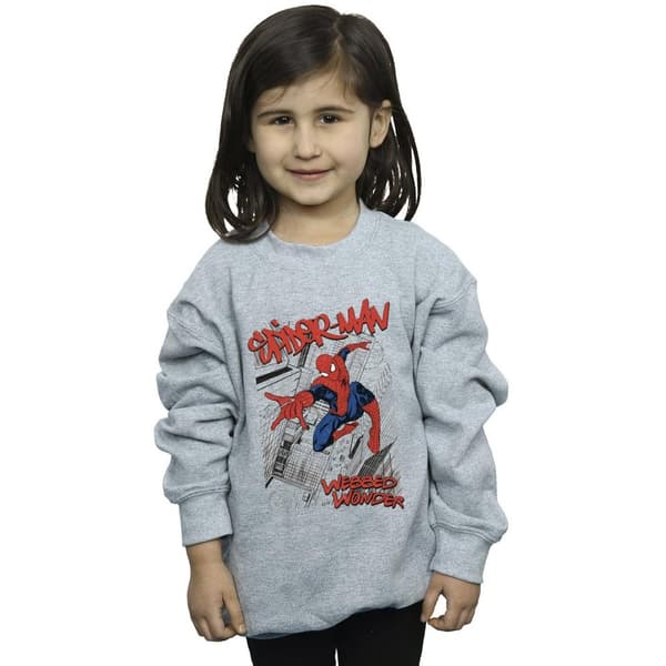 Marvel Spider-Man Sketch City-tröja för flickor