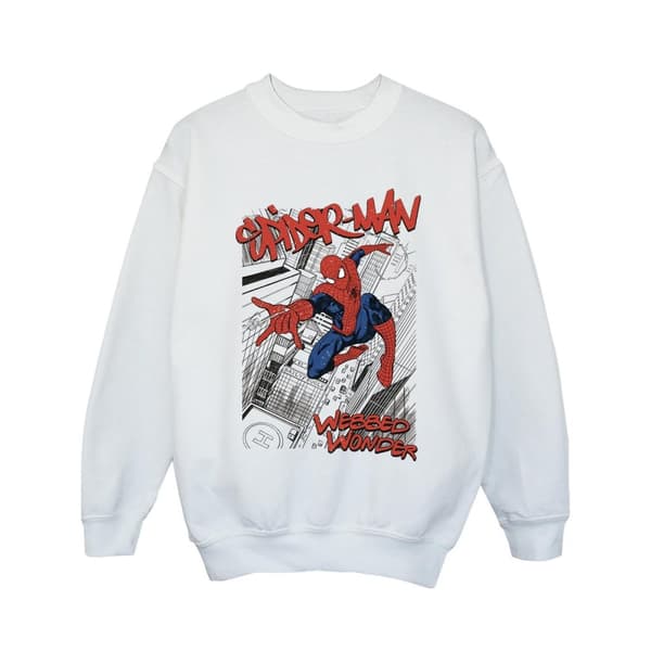 Marvel Spider-Man Sketch City-tröja för flickor