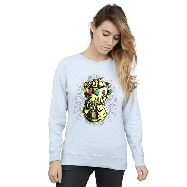 Marvel Womens/Ladies Avengers Infinity War Thanos Fist Sweatshirt