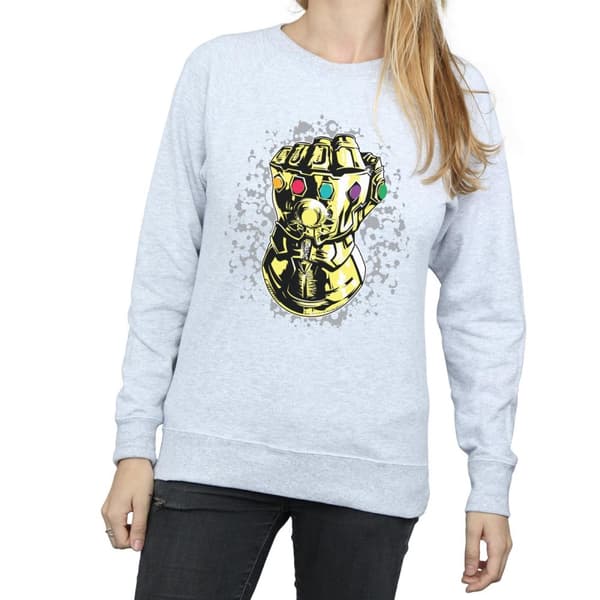 Marvel Womens/Ladies Avengers Infinity War Thanos Fist Sweatshirt