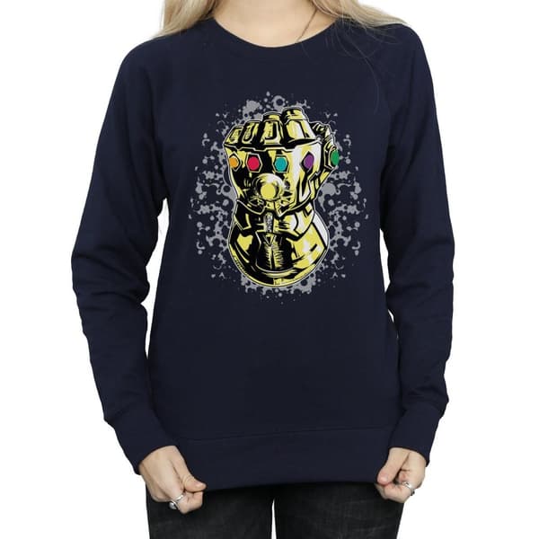 Marvel Womens/Ladies Avengers Infinity War Thanos Fist Sweatshirt