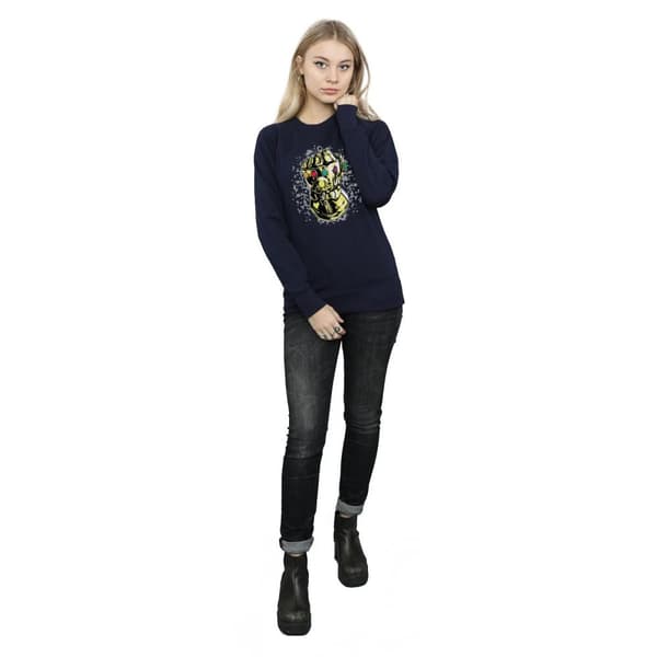 Marvel Womens/Ladies Avengers Infinity War Thanos Fist Sweatshirt