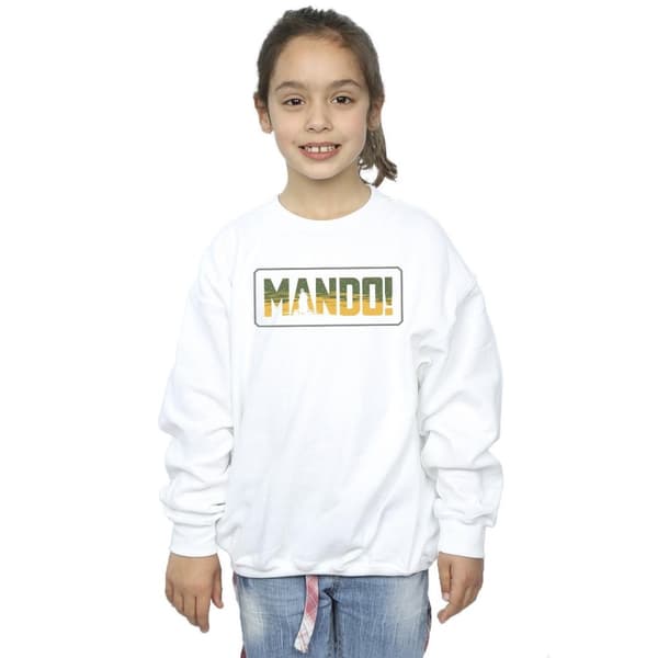 Star Wars Girls The Mandalorian Mando Cutout Sweatshirt