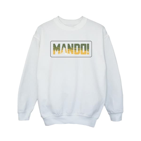 Star Wars Girls The Mandalorian Mando Cutout Sweatshirt