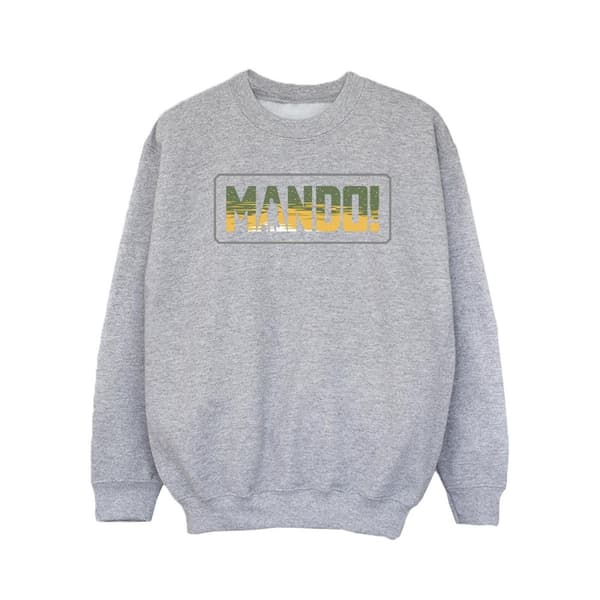 Star Wars Girls The Mandalorian Mando Cutout Sweatshirt
