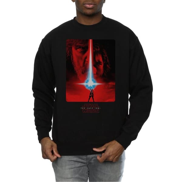 Star Wars Mens The Last Jedi Red Poster Sweatshirt
