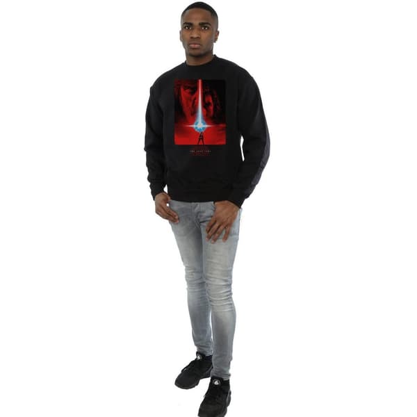 Star Wars Mens The Last Jedi Red Poster Sweatshirt