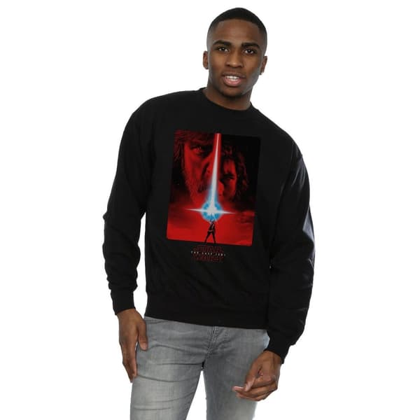 Star Wars Mens The Last Jedi Red Poster Sweatshirt