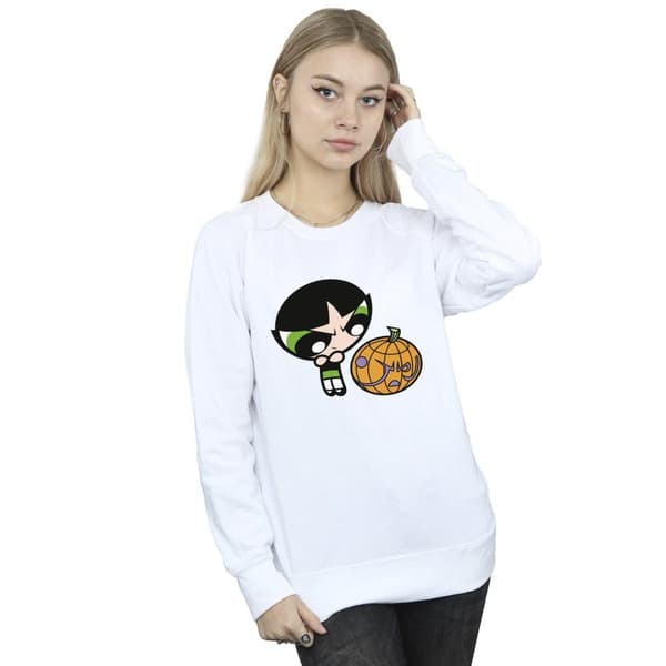 The Powerpuff Girls Dam/Tjej Girls Buttercup Pumpkin Sweatshirt