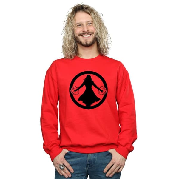 Marvel Sweatshirt med Scarlet Witch-symbol för herrar