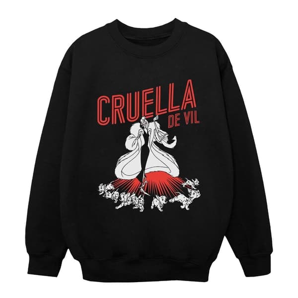 Disney Tröja för flickor Cruella De Vil Dalmatinerna